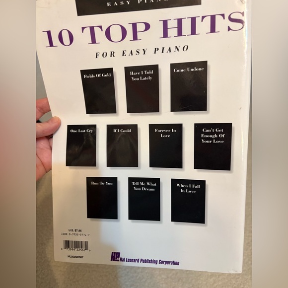 Sheet Music 10 Top Hits for Easy Piano For Beginners No Markings - Picture 5 of 8